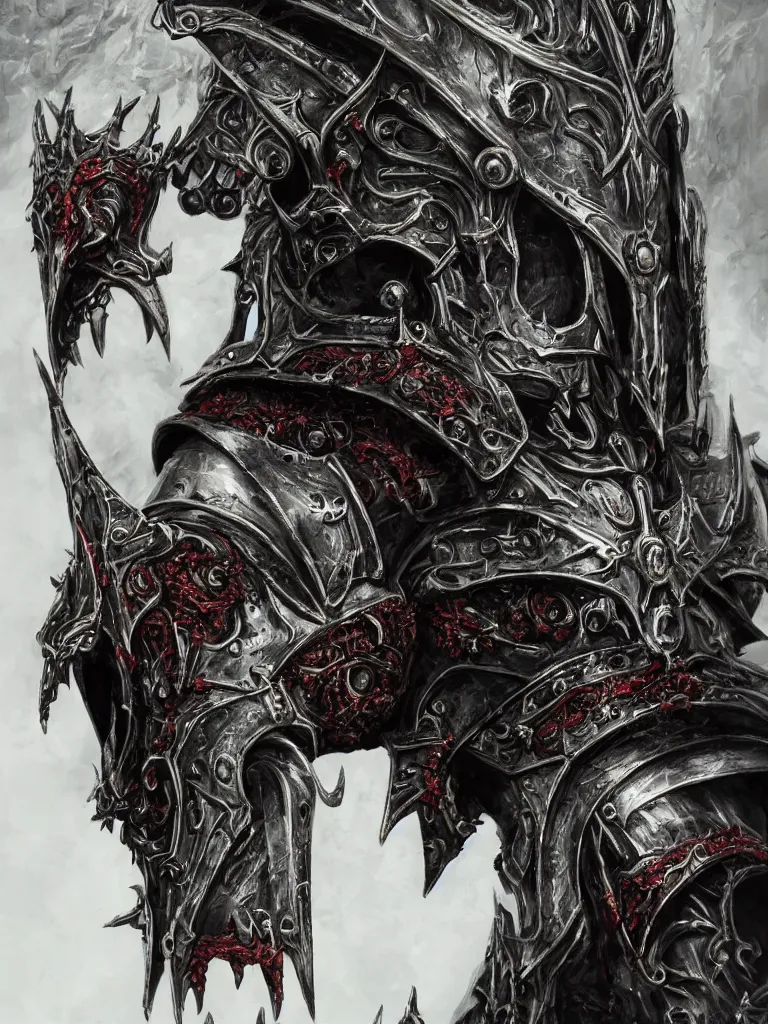 Prompt: portrait art of 8k ultra realistic undead witch king of angmar, red eyes, exquisite helmet detail , detailed intricate ornate armour,eldritch horror, cybernetic, full of colour, cinematic lighting, battered, trending on artstation, 4k, hyperrealistic, focused, extreme details,unreal engine 5, cinematic, masterpiece, art by ayami kojima, giger