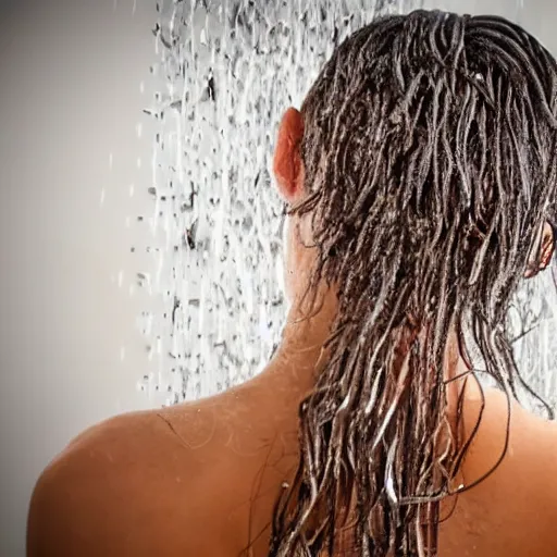 Image similar to mess of hair on shower wall. tangled strands of hair. tangled pieces of human hair.