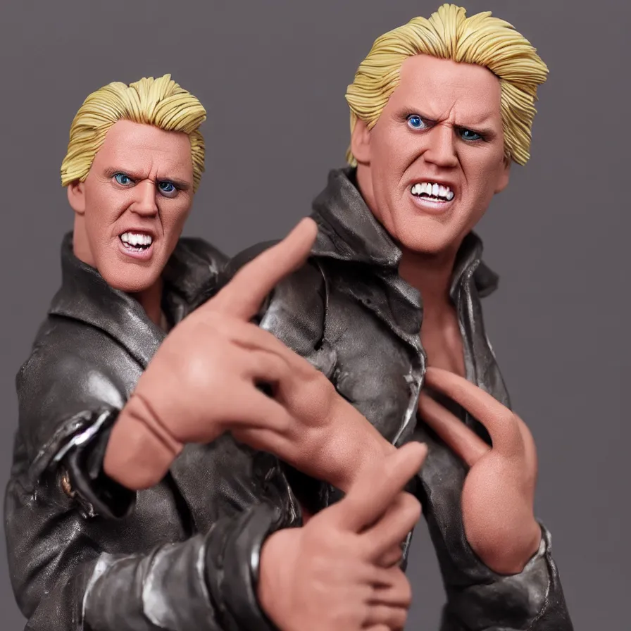 Image similar to gary busey hot toys action figure promo shots 4 k photography