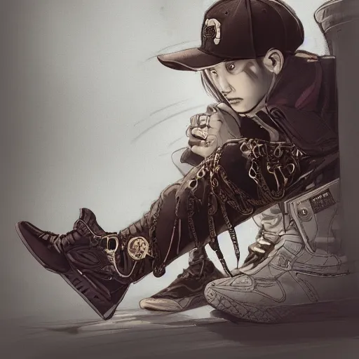 Image similar to hip - hop sneaker concept art, steampunk, sharp focus, illustration, concept art by tooth wu