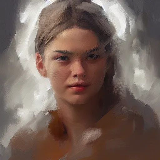 Image similar to rough loose , concept art oil painting, portrait ethereal by Jama Jurabaev, extremely detailed, brush hard, artstation