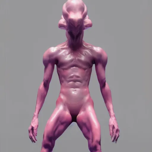 Image similar to born again christian tiktok influencer jumping and talking about how aliens are real only if you eat crayons because they see the phosphorescence in your boddy, in the style of james jean, artstation trending, 8 k, 3 d render, photorealistic, volumetric lighting caustics, pink