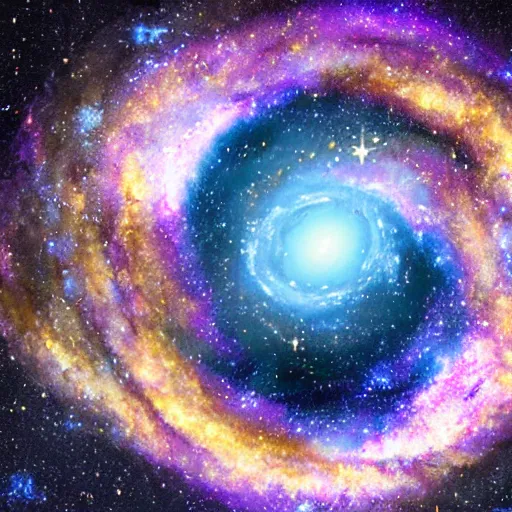 Image similar to a galaxy inside a ring