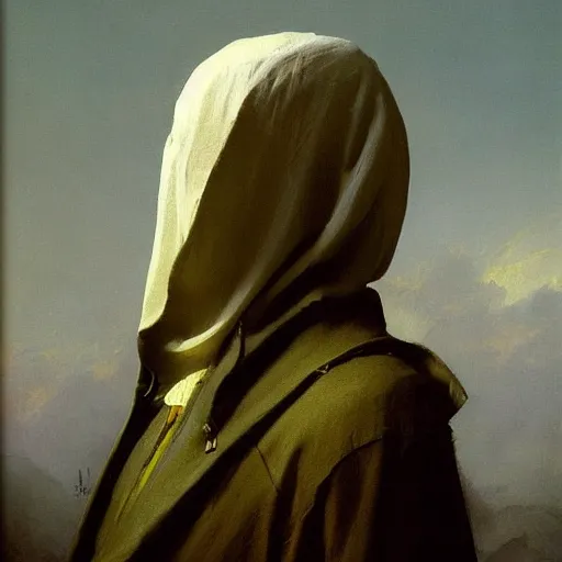 Prompt: pale man wearing dark cloak, portrait, funny artwork, close shot, round face, fantasy artwork, dnd, by karl spitzweg, whimsical