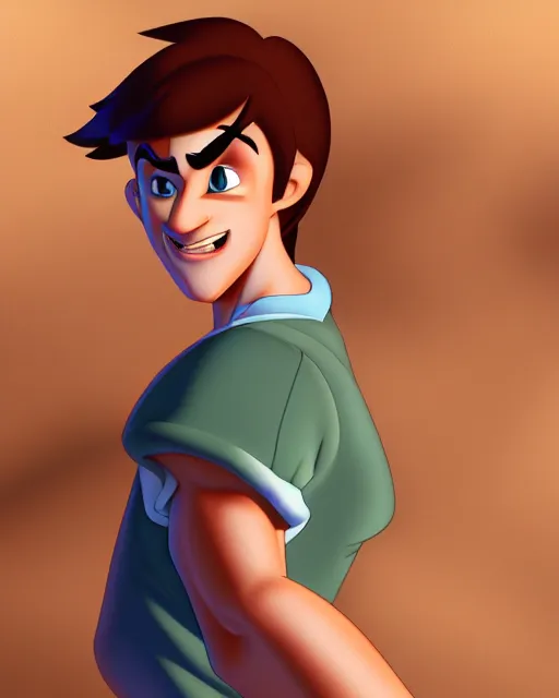 Image similar to teenage character portrait, by don bluth, highly detailed, dynamic shadows, 4 k, wallpaper - 1 0 2 4