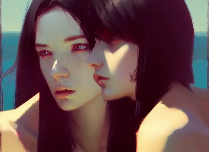 Image similar to dramatic situation, specular reflection, occlusion shadow, by ilya kuvshinov and jeremy lipking and quentin mabille