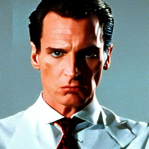 Image similar to Face of Patrick Bateman in American Psycho (1999)