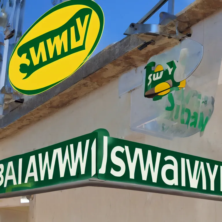 Image similar to subway restauraunt sign