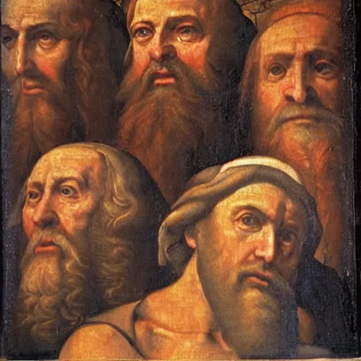 Prompt: renaissance painting of genesis old testament, detailed faces, oil painting