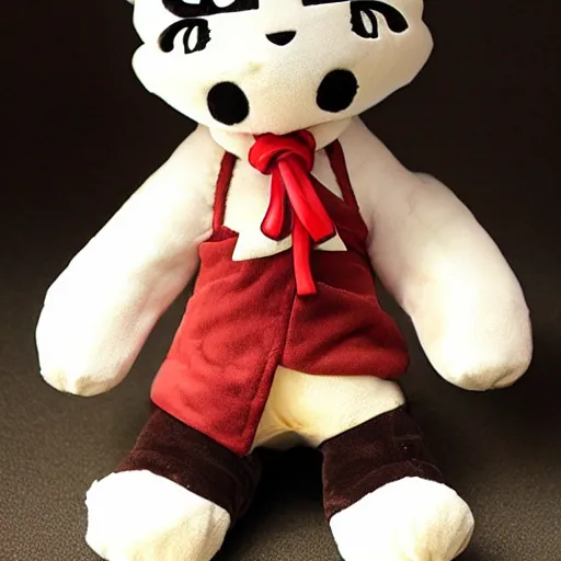 Image similar to cute fumo plush of a foxboy rpg item shop owner, three point lighting, dramatic, anime, grumpy