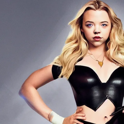 Image similar to sydney sweeney as black cat marvel