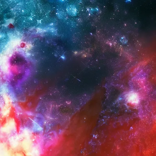 Prompt: cosmic destruction, 8k, nebulas, galaxy, clouds of dust, universe, galactic, cinematic, realistic, obliteration,