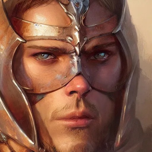 Image similar to me bean as a realistic fantasy d & d knight, closeup portrait art by donato giancola and greg rutkowski, realistic face, digital art, trending on artstation