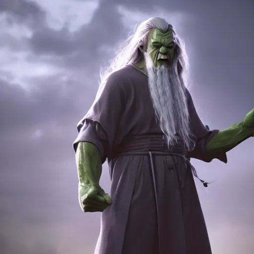 Prompt: film still of gandalf starring as the hulk, at all angles clash royal style characters, unreal engine 5, octane render, detailed, brawl stars, cinematografic, cinema 4 d, un artstation trending, high definition, very detailed, blender