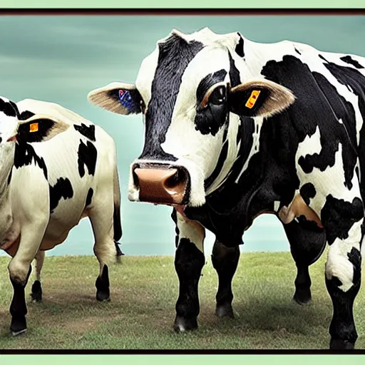 Image similar to legion of cyborg cows