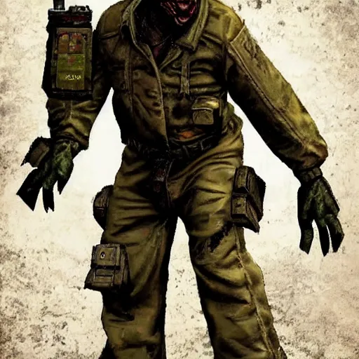 Image similar to mutant from s. t. a. l. k. e. r.