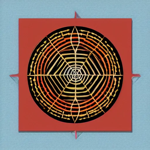 Image similar to a square circle, sacred geometry