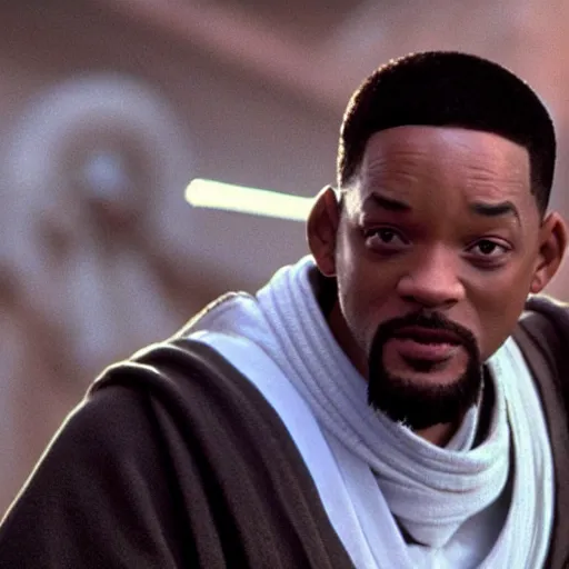 Prompt: will smith as obi wan kenobi