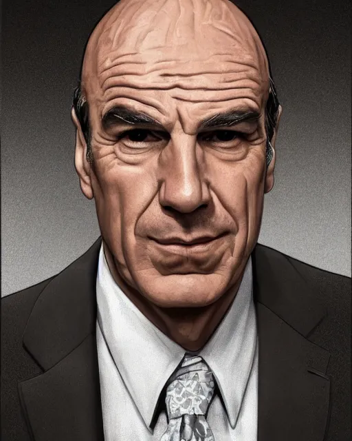 Prompt: a portrait of lalo salamanca from better call saul, highly detailed