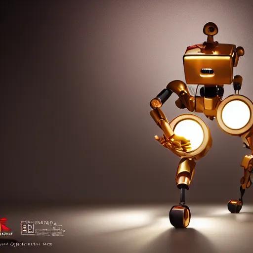 Image similar to www.123rf.com funny robots octane render, studio lighting