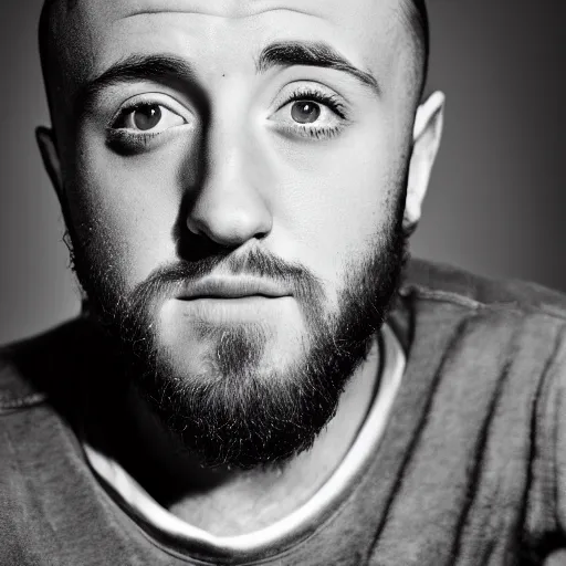 Prompt: portrait mac miller, poster, smooth, clear face, sharp focus, 8 k, highly detailed, hd