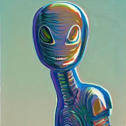 Image similar to alien by wayne thiebaud