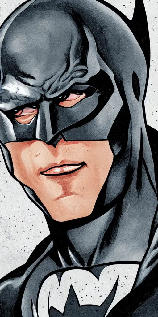 Image similar to Close-up portrait of the the batman.