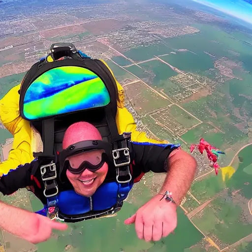 pig skydiving, epic vibrant gopro footage, Stable Diffusion OpenArt