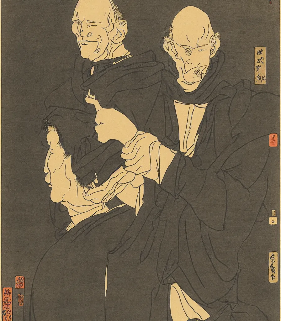 Prompt: ed harris, by Tsukioka Yoshitoshi