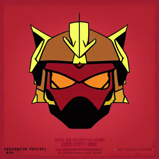 Prompt: Char Aznable album art Flat Vector Style