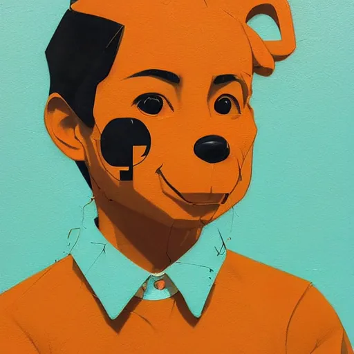 Image similar to Pooh Shiesty profile picture by Sachin Teng, asymmetrical, Organic Painting , Matte Painting, geometric shapes, hard edges, graffiti, street art:2 by Sachin Teng:4