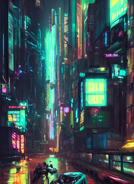 Image similar to portrait, Street view scifi cyberpunk City, bill Boards, neon signs, dramatic lighting, cinematic, establishing shot, extremly high detail, photo realistic, cinematic lighting, post processed, concept art, artstation, matte painting, style by eddie mendoza, raphael lacoste, alex ross