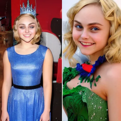 Prompt: annasophia robb as disney princess