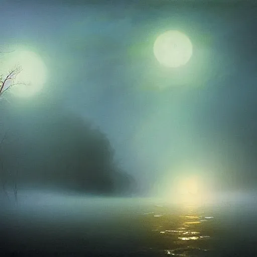 Image similar to the moonlit dance of the fae by marcel caram and elena vizerskaya and ivan aivazovsky, impresion de giclee arte abstracto, fantasy space, 8 k, award winning, atmospheric, artstation, surreal, abstract, pastels, matte, volumetric lighting