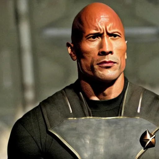 Image similar to star fleet admiral dwayne the rock johnson