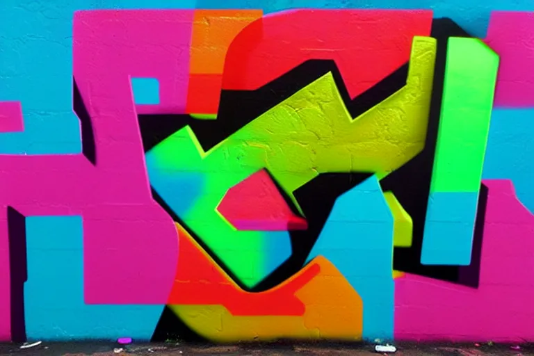 Prompt: graffiti max chroma 3 d typography in the style of marcelo schultz