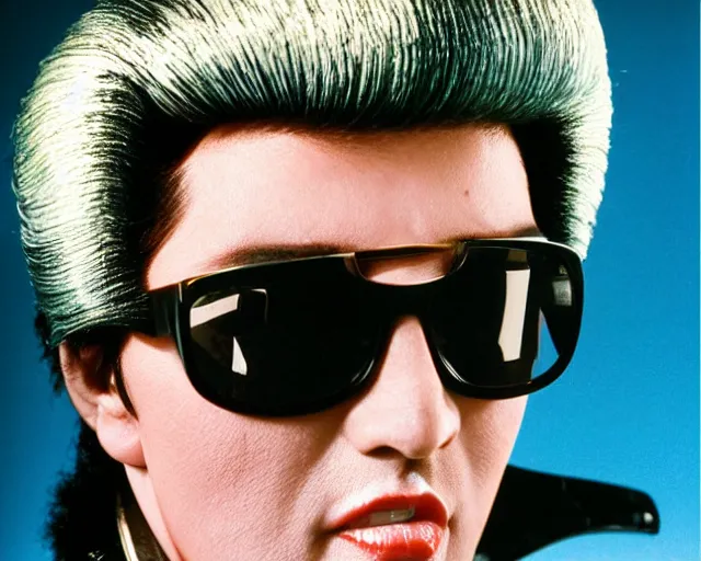 Prompt: plastic elvis hair sells at Christies for $4,000,000