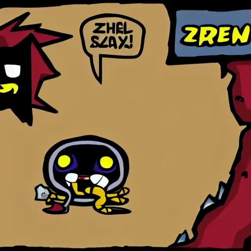 Prompt: the binding of isaac azazel