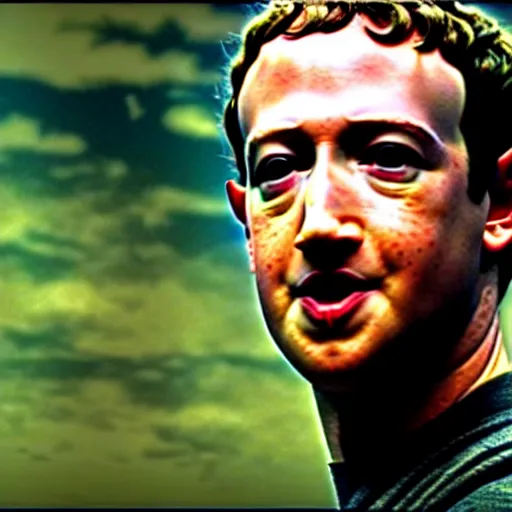 Image similar to a film still of mark Zuckerberg in lord of the rings, high quality