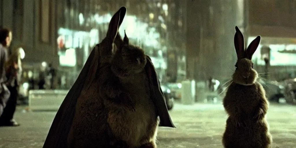 Image similar to a rabbit in the movie the dark knight screenshot