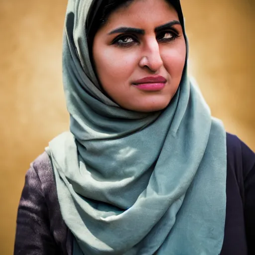 Prompt: A hyperdetailed portrait of an Iranian woman, DSLR photograph