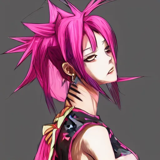 I really like her with the full blown mohawk hmm | Character art, Character  design inspiration, Illustration art