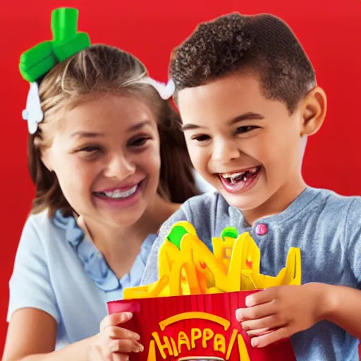 Prompt: happy meal toy