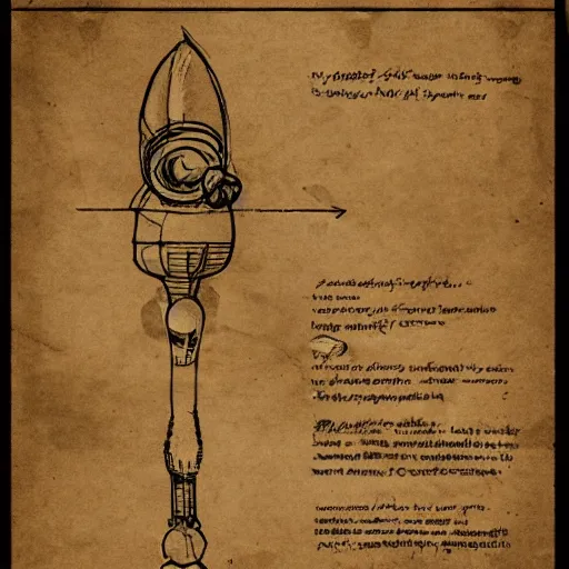 Prompt: diagram of a portal gun, magical parchment