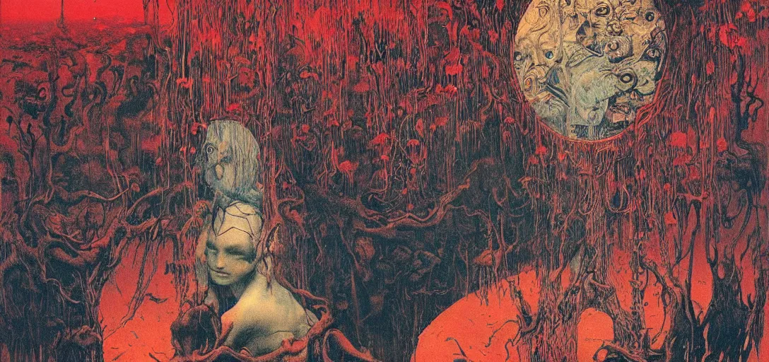 Prompt: playboi carti album cover, part by beksinski and edvardmunch. warhammer 4 0 0 0 0 elegant, vibrant, futuristic, dark fantasy, intricate, smooth, artstation, art by takato yamamoto, francis bacon masterpiece