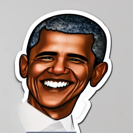 Image similar to Little Barack Obama sticker illustration