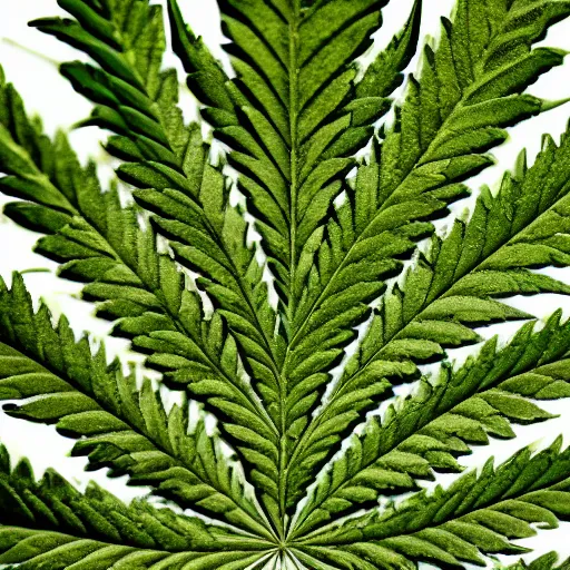 Prompt: A highly detailed Cannabis Leaf, 8k resolution