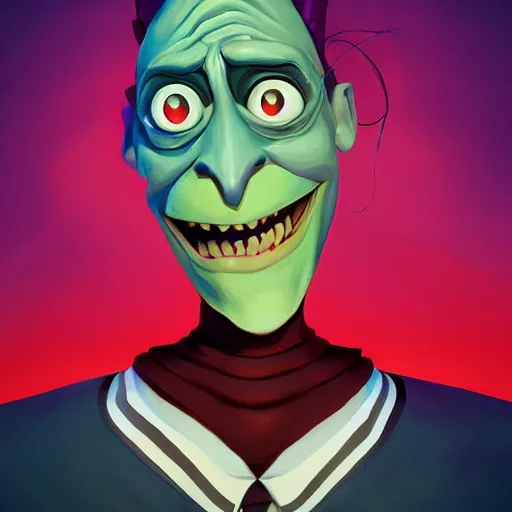 Image similar to face icon stylized minimalist beetlejuice, loftis, cory behance hd by jesper ejsing, by rhads, makoto shinkai and lois van baarle, ilya kuvshinov, rossdraws global illumination