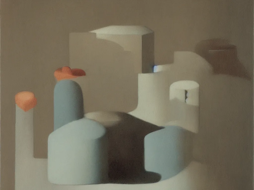 Image similar to chambers of the heart. Painting by Morandi, Agnes Pelton