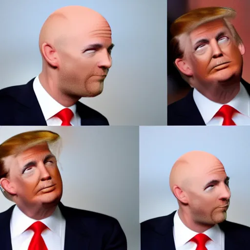 Image similar to bald trump